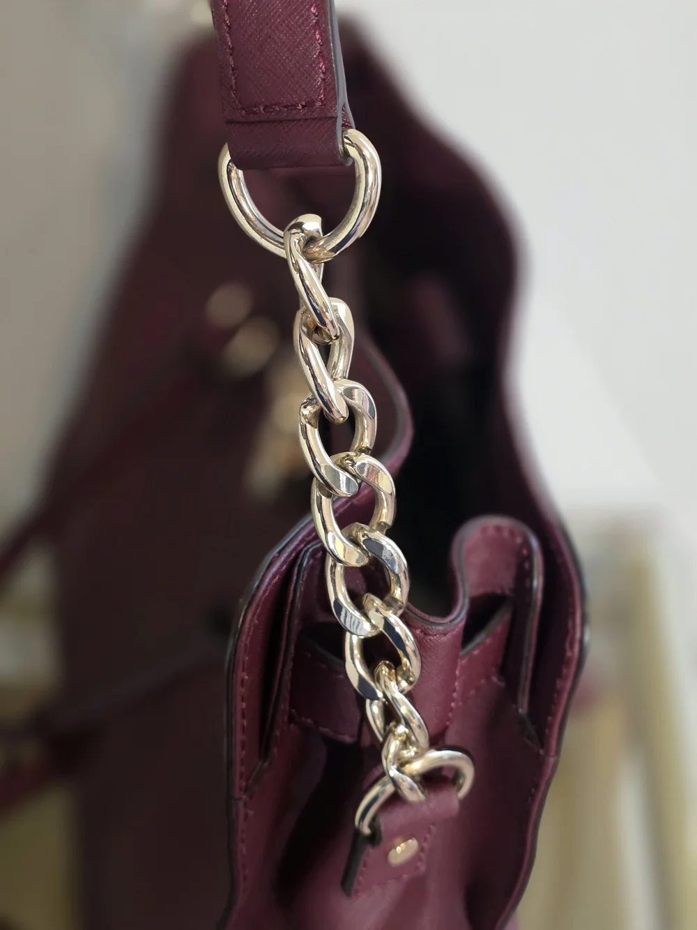 Michael Kors Plum Saffiano Leather Satchel